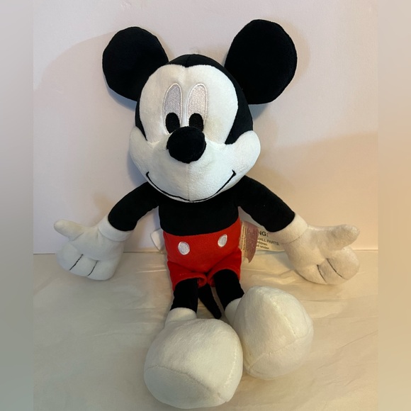 Disney Other - DISNEY MICKEY MOUSE PLUSHIE STUFFED TOY UNISEX 14”‎ RED BLACK ICONIC CARTOON